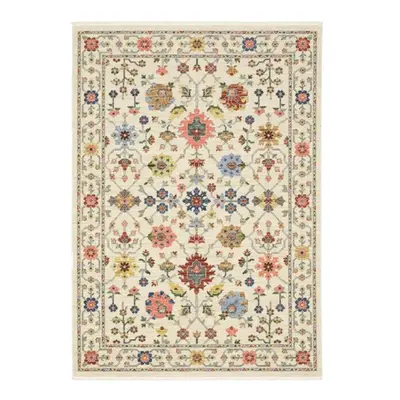 Oriental Weavers L093W1060092ST x ft. Luca Traditional Power Loomed Rectangle Rug, Ivory