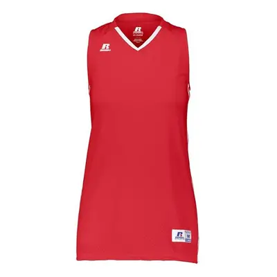 Russell 4B1VTX.TRW.XL Ladies Legacy Basketball Jersey, True Red & White - Extra Large