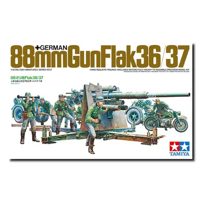 Tamiya Models German 88mm Gun Flak 36.37 Model Kit