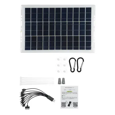 (Without Controller) Portable Solar Panel Kit 10A/30A/60A/100A USB Battery Charger for Outdoor C