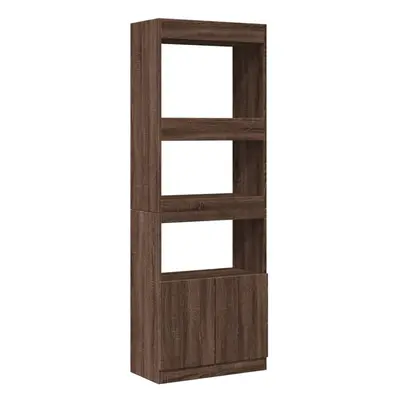 (brown oak, x x cm) vidaXL Highboard Sideboard Storage Organiser Cabinet Cupboard Engineered Woo