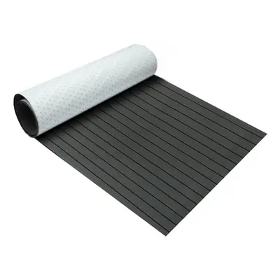 (Dark Gray + Black Stripes) Styles 900x2000x5mm Marine Flooring Faux Teak EVA Foam Decking Sheet