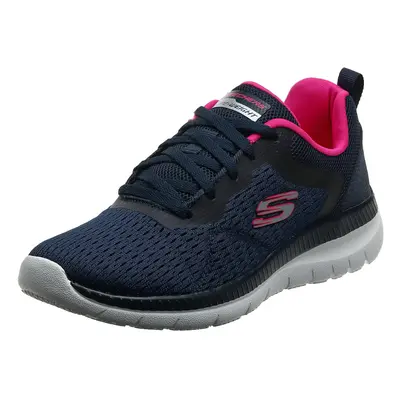 Skechers Bount Womens Athletic casual Sneakers Lace Up NavyPink US