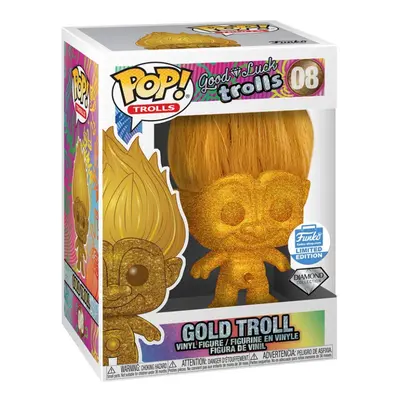 Funko Pop! Trolls: Good Luck Trolls - Diamond Collection Gold Troll Li