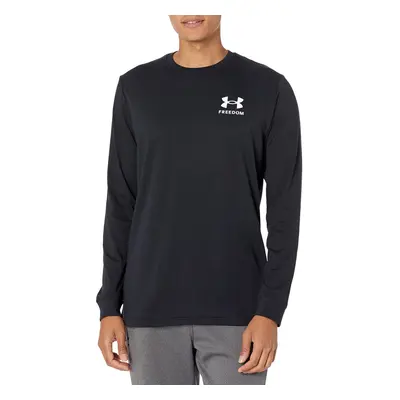 Under Armour Men's New Freedom Flag Long Sleeve T-Shirt Black (001)/W