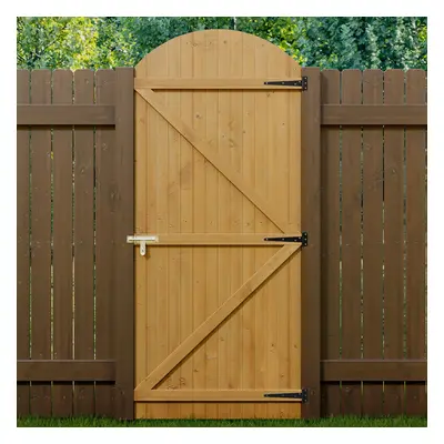 (90*210cm) Semi Braced Arch Top Strong Wooden Garden Gate