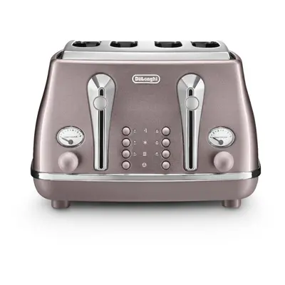 De'Longhi Toaster Icona Metallics slice Metallic Pink CTOT4003.PK - Brand New