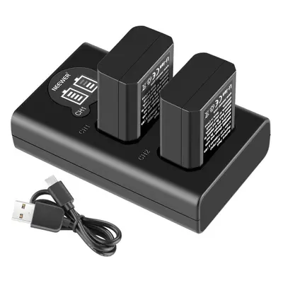 NEEWER NP-FW50 Sony Replacement Battery Charger Set 2-Pack