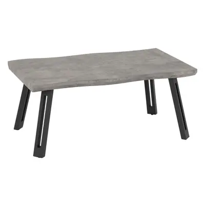 Quebec Wave Edge Coffee Table Concrete Effect/Black