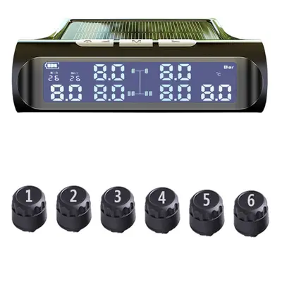 (S01B Wheel Light Truck) 0.1-18bar Solar TPMS Tire Pressure Monitoring System Tyre Temperature A