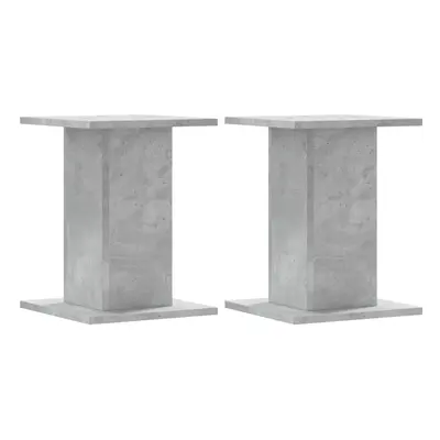 (concrete grey, x x cm) vidaXL Speaker Stands Living Room Speaker Floor Stand pcs Engineered Woo