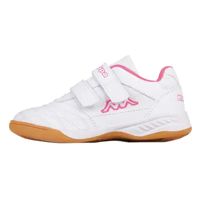 Kappa Girl 's Low-top White Pink 13.5 UK