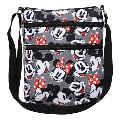 Disney Crossbody Bag Mickey & Minnie Mouse All Over Print Travel Passp