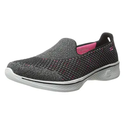 Skechers Women's Go Walk Kindle Slip-on Black/Hot Pink Walking Shoe