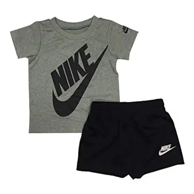 Nike Boy`s Dri-Fit T-Shirt & Shorts Piece Set (Black(66F024-023)/Gre