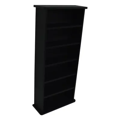 CHAK - CD or DVD Blu-ray Media Storage Shelf Unit - Black