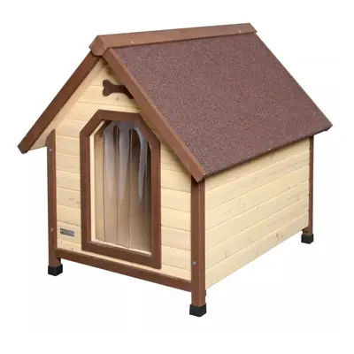 Kerbl Dog Kennel House Pet Cabin Indoor Outdoor Shelter 4-Seasons Brown