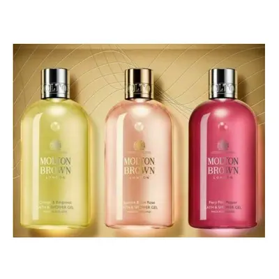 Molton Brown Floral & Citrus Gift Set 3x 300ml Body Wash unboxed