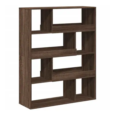 (brown oak, x x 125.5 cm) vidaXL Book Cabinet/Room Divider Bookcase Storage Rack Bookshelf