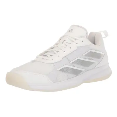 adidas Women's Avaflash Low Top Sneaker White/White/Silver Metallic