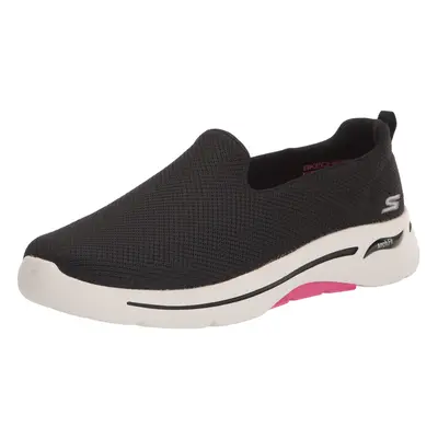 Skechers Women's Go Walk Arch Fit-Grateful Sneakers Black/Hot Pink