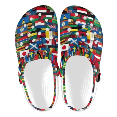 (Flags of all countries of the world_9863) Garden Clogs Shoes for Mens & Womens & Kids Clog Slip