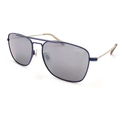 SUPERDRY Sunglasses TRIDENT Matte Blue with Silver Mirror Lenses