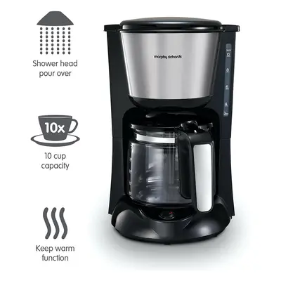 Morphy Richards Equip Filter Coffee Maker 162501, W, 1.2 liters