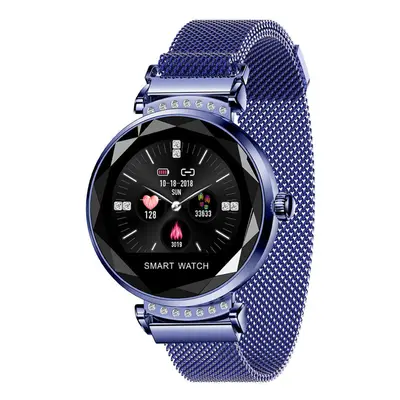 (Blue) 3D Dial Case UI Display Women Bracelet Watch Heart Rate Blood Pressure Monitor Smart Watc