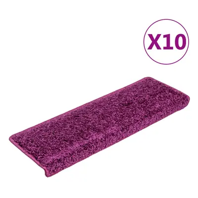 (violet, 10) vidaXL Carpet Stair Treads Decorative Stair Step Protector Rug Stair Mats