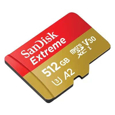 SanDisk 512GB Extreme UHS-I microSDXC Memory Card with SD Adapter