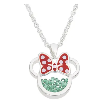 Disney Birthstone Women's Jewelry Minnie Mouse May Emerald Green Cubic