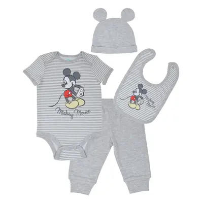 Disney Mickey Mouse Baby Boys Piece Outfit Set: Bodysuit Pants Bib H