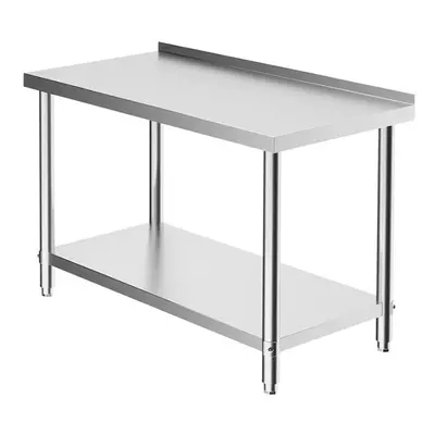 (1200*600*800mm) Stainless Steel Commercial Catering Table Work Bench Kitchen Worktop Table