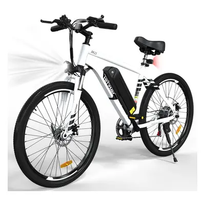 (White) HITWAY EBike 26" up 90KM Fold Citybike