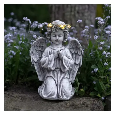 28.5cm Solar Power Sleeping Angel Grave Memorial LED Light | Outdoor Remembrance