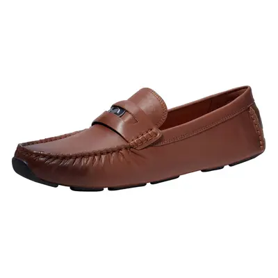 Coach Men's C Coin Leather Driver Loafer Saddle