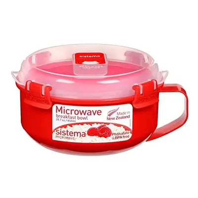 Sistema Microwave Breakfast Bowl | Round Microwave Container with Lid & Steam Release Vent | ml 