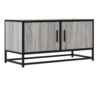 (grey sonoma) vidaXL TV Cabinet TV Stand Media TV Unit Engineered Wood and Metal