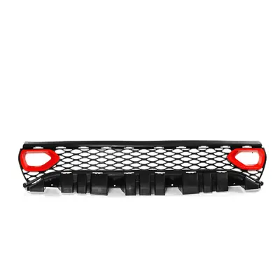 RED Upper Grille with Bezels Dual Inlets For Dodge Charger SRT Scat