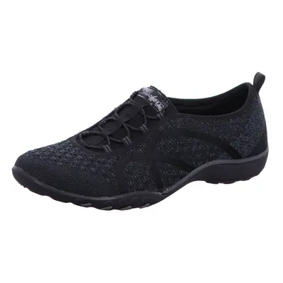 Skechers womens Breathe Easy Fortune Knit Fashion Sneaker Black Knit