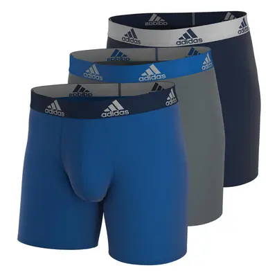 adidas Men's Performance Boxer Brief Underwear (3-Pack) Collegiate Ro