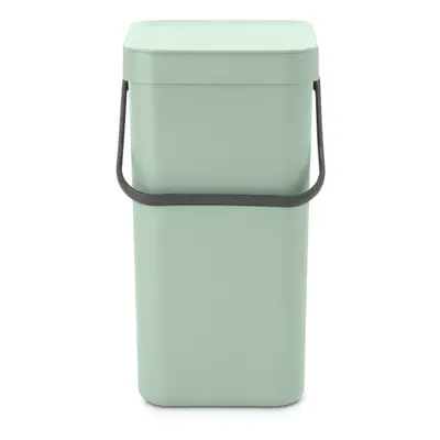 Brabantia Sort & go Kitchen Recycling can (32 galJade green) Stackable Waste Organiser with Hand