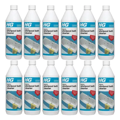 12 x HG Hygienic Whirlpool Bath Cleaner - 1Liter