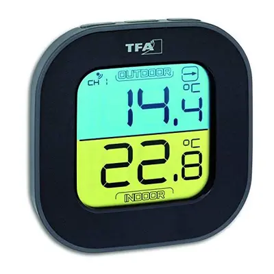 TFA Dostmann Fun Thermometer with Outdoor Sensor Wireless Indoor/Outdoor Digital Tendency Arrows