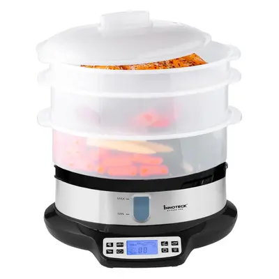 3-Tier Steamer with Digital Timer - Litre Cooking Capacity - Electric Vegetable Steamer