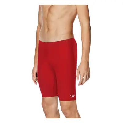 Speedo Mens Swimsuit Jammer Endurance Solid High Risk Red