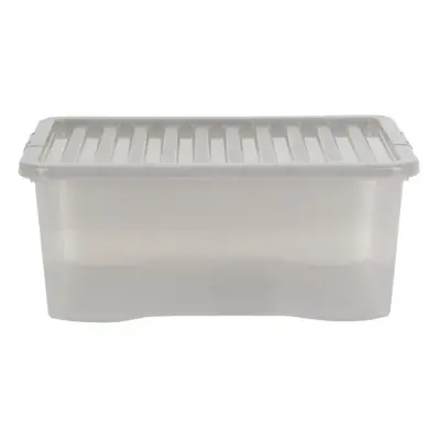 Wham Crystal Liter Plastic Storage Box With Lid x x cm - (Pack of 5)