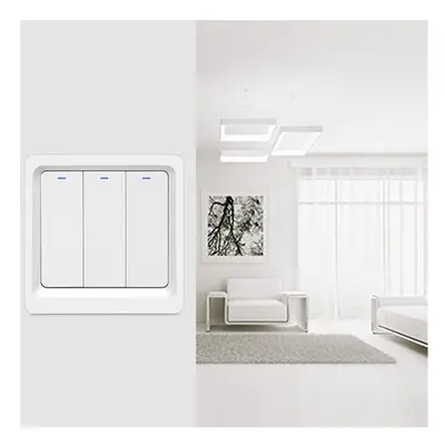 (3 Way) WiFi Smart Switch Bluetooth /Voice Control / Switch Work With Tuya APP Alexa Google Home