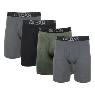 Gildan Men's Underwear Cotton Stretch Boxer Briefs Multipack Heather